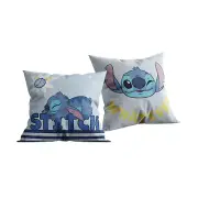Lilo & Stitch Cushion Pre-Filled Love Alarm Clock Blue Disney 40cm x 40cm