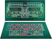 BALIKEN 84x42 Inches Roulette Table Mat & Craps Table Top Casino Felt Professional Grade Mat (Green)
