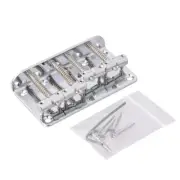 Chrome 4 String Bass Guitar Vintage Bridge Tailpiece