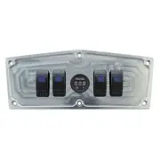 YAMAHA YXZ1000 CNC MACHINED ALUMINUM DASH PANEL PLATE UPGRADE + 4 SWITCHES + USB