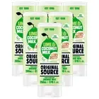 Original Source Lime Coconut Shower Milk Gel Natural Moisturisers Scent 250ml x6