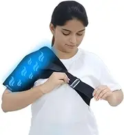 Saini_MEDICOS Shoulderflex Brace - with Reusable Ice Pack for Hot and Cold Therapy for Shoulder Pain Relief Universal Strap for Both Right and Left Shoulder Use |