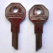 (1) B&S OEM Key Blank for Harley Davidson - Indian M/C up to 1969 (H1098M)