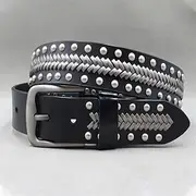 Men's Belt Waist Belt Black Dermis Alloy Durable Adjustable Plain Outdoor Daily
