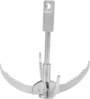 Grappling Hook, Heavy Duty Multifunctional Grapple Hook, Stainless Steel Folding Claws with Storage Bag, Large Survival Claw for for Outdoor Camping Hiking Tree Mountain Climbing