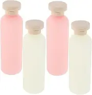ULTECHNOVO 4pcs Bottled Shower Gel Lotion Mini Lotion Bottles Shampoo Dispenser Liquid Containers Shampoo Shower Dispenser Body Wash Container Empty Refillable Tube or