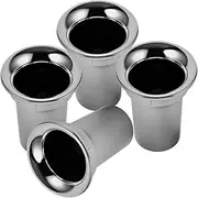 4pcs Speaker Port Tube Subwoofer Port for Home Car Speaker Silver Plated Easy Install High Performance