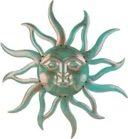 Metal Wall Art Sun Large Wall Decoration Hanging Patio Garden for Indoor Outdoor
