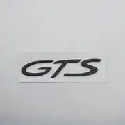 Chrome Silver Black Red Letters Turbo 4 GTS Car Rear Trunk Lids Emblem Badges Sticker Decal matte black GTS