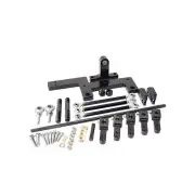 Aeroflow Brand Series 4150 Dual Carburettor Blower Linkage Kit Black