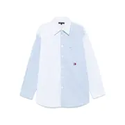 [Tommy Hilfiger] Tommy Hilfiger Mixed-stripe Shirt L BLUE/WHITE
