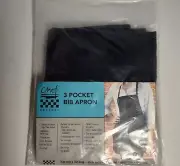 Large 3 Pocket Black Apron
