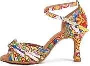 [YKXLM] Latin Dance Shoes For Women Ballroom Salsa Tango Professional Performance Practice Dancing Shoes