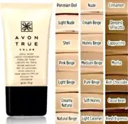 Avon True Color IDEAL NUDE Liquid Foundation CINNAMON ~ SEALED ~ NEXT DAY SHIP