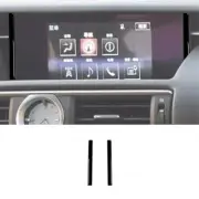 2Pcs Glossy Piano Black Navigation System Side Cover Trim For Lexus RC (for: Lexus)