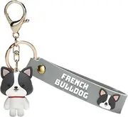 Skater ZRMKH1-69839 French Bulldog Key Chain, Size (W x H x D): 1.1 x 6.5 x 1.0 inches (2.9 x 16.5 x 2.6 cm)