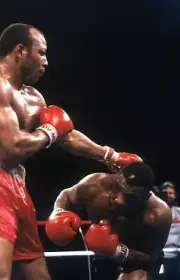 James Smith Lands A Punch V Mike Tyson Old Boxing Photo 2