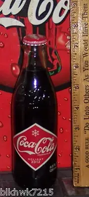 2012 COCA COLA HOLIDAY 8.5 OUNCE GLASS COCA - COLA BOTTLE