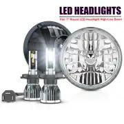FIT Suzuki Samurai SJ410 7 inch LED Round Headlights Pair DRL Hi/Lo Beam (for: Suzuki)