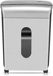 SHTFFW Shredder，10 Crosscut Paper，CD and Credit Card Shredder, Includes Casters Easy Mobility