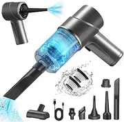 Handheld Vacuum Cleaner Wireless Mini Car Vacuum Cleaner, USB Rechargeable Portable Lightweight Handheld Vacuum Cleaner 3 in 1 12000Pa Wet & Dry Car Vacuum Cleaner with 2 Pack HEPA Filtering for Car,