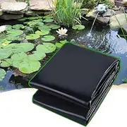 0.13mm Thickness Pond Liner Pond HDPE Skins Small Fish Pond Liners Rubber Pond Tarp Easy Cutting Underlayment for Small Ponds, Fish Ponds, Garden Waterfall(3x8m(9.8x26.2ft))
