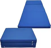 2 x Folding Yoga Blue Mat - Gymnastics Floor Exercise Gym Mat - 180cm*60cm*5cm