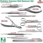 Basic Toenail Removal Set Podiatry Nail Surgery Tools Kit Nails Splitter Cutter