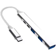 Fast Speed 5Gbps USB Hub PD100W with Type C Adapter for Multi Device Support
