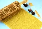Boho design Rolling pin Cookie stamp Embossed rolling pin Cookie cutter Baking
