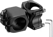 uxcell 31.8mm Bike Stem 7 Degree 38mm Aluminum Alloy Bicycle Handlebar Stem with Hex Wrench for Mountain Road Bike BMX MTB Cycling, Sand Black