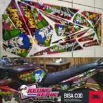 山葉 條紋貼紙 LIS 摩托車變體 YAMAHA VIXION LAMA OLD 卡通圖案 THE JOKER STR