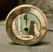 Vintage Ceramica Raku Clock