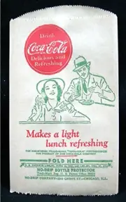 Coca Cola Drink Coke Makes A Light Lunch Refreshing No Drip Bottle Protector