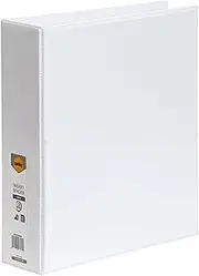 MARBIG(R) Clearview Insert Binder A4 2D Ring 50Mm Wh, White 5422008B
