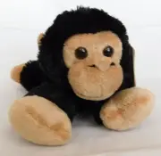 Aurora World Plush Black Corey Chimp Chimpanzee Monkey 8.5" NWT