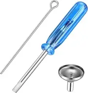 1Set Mini Funnel Filling Kit for Cremation Jewelry Durable Stainless Steel Ash Filler for Urns Necklaces Compact Design for Easy Use and Storage