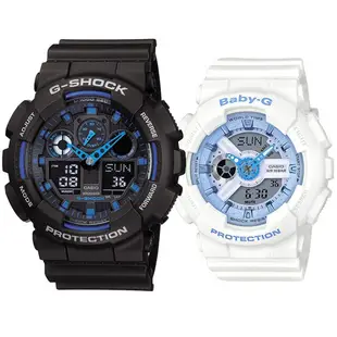 【CASIO】G-SHOCK + BABY-G 情侶時尚運動對錶 VII正版宏崑公司貨