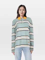 Striped Lily Of The Valley Polo Top