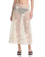Johanna Ortiz Fair Winds Mesh Cover-Up Skirt