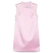 [Self-Portrait] Pink Pearl Trim Satin Mini Dress