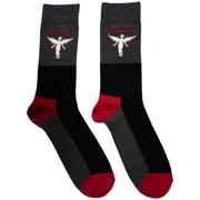 Nirvana Unisex Adult In Utero Socks (Charcoal Grey/Red) - RO10747