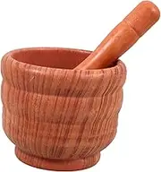 SHOWERORO 1Set Manual Garlic Masher and Pestle Seasoning Grinding Bowl for Kitchen for Spices and Powders Traditional Design Convenient for Daily Use
