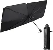 Foldable Car Windshield Sunshade Umbrella - UV Reflecting Sun Shade Cover / Heat Sun Visor Protector, Keep Your Vehicle Cool and Damage Free - Fit Most Vehicle Sizes Easy to Use/Store (57 x 31inches)