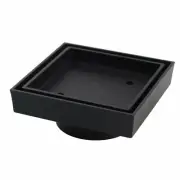 115*115mm Brass Black Smart Tile Insert Floor Waste Shower Grate Drain(90mm Outl