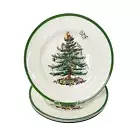 SPODE Christmas Tree Dinner Plates Set of 4 NEW