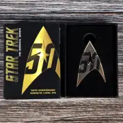 Star Trek TOS 50th Anniversary Magnetic Lapel Pin Quantum Mechanix 2016 New