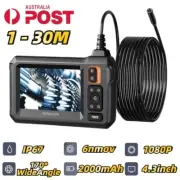 4.3" Screen Industrial Endoscope Inspection Camera Sewer Borescope 1080P IP67 AU