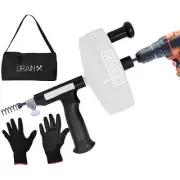 DrainX 50ft Steel Auger Plumbing Snake Drill Attachment Heavy Duty Cable