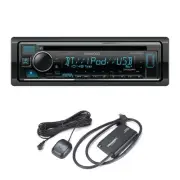 Kenwood KDC-X305 Bluetooth CD Receiver w/ Alexa & SiriusXM Tuner Kit